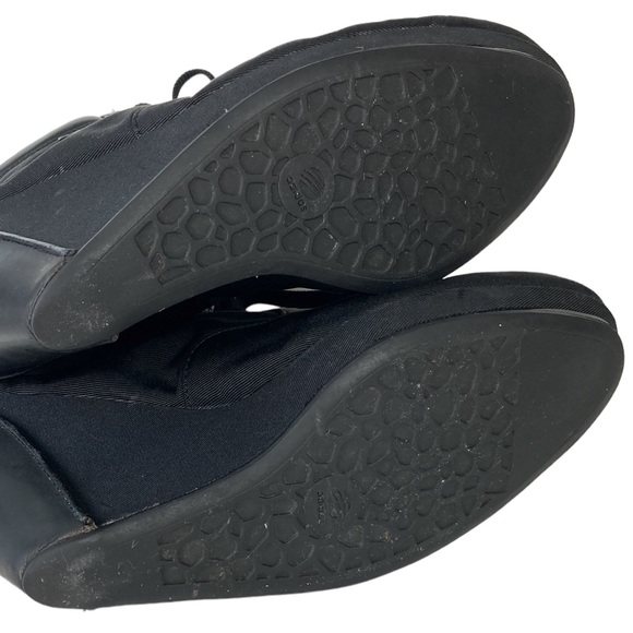 Adidas SLVR Black Wedge Lace Up Bootie Sneaker - Picture 12 of 16